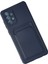 Samsung Galaxy A72 Kılıf Kelvin Kartvizitli Silikon - Lacivert Mrayd 3