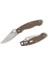 Military 2 Brown Canvas Micarta Cpm Cruwear Plainedge Çakı 2