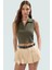Yazlık Crop Bluz Polyester Elastan Örme Kumaş Rahat Kalıp Mükemmel Uyum ve Şık Konforlu Kesim 1
