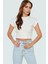 Kolsuz Crop Bluz Renk Regular Kalıp Polyester Örme Kumaş Profesyonel Görünüm Rahat Kullanım 1