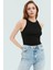 Şık Viskoz Bluz Fitted Bisiklet Yaka Kolsuz Yaz Koleksiyonu Günlük Kullanım Rahat ve 1