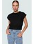 Kolsuz Crop Bluz Renk Regular Kalıp Polyester Örme Kumaş Profesyonel Görünüm Rahat Kullanım 1