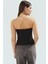 Straplez Büzgü Detaylı Örme Bluz Fitted Yazlık Esnek Modern Stil Özel Tasarım Mükemmel Uyum 3
