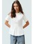 Regular Kalıp Örme Bluz Bisiklet Yaka Kısa Kol 100 Pamuk Yazlık Rahat Kullanım 1