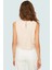 Bisiklet Yaka Kolsuz Crop Bluz 100 Polyester Aerobin Dokuma Yazlık Günlük Şık Görünüm Modern Stil 4