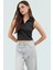 Yazlık Crop Bluz Polyester Elastan Örme Kumaş Rahat Kalıp Mükemmel Uyum ve Şık Konforlu Kesim 2