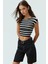 Kadın Kolsuz Örme Bluz Renk Basic Fitted Crop Bisiklet Yaka Konforlu Kesim Özel Tasarım 1