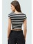 Kadın Kolsuz Örme Bluz Renk Basic Fitted Crop Bisiklet Yaka Konforlu Kesim Özel Tasarım 3