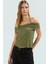 Yazlık Kısa Kollu Astarlı Örme Bluz Carmen Yaka ve Bağlama Detayı Mükemmel Uyum Özel Tasarım 1