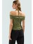 Yazlık Kısa Kollu Astarlı Örme Bluz Carmen Yaka ve Bağlama Detayı Mükemmel Uyum Özel Tasarım 3