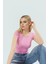 Kadın Kolsuz Örme Bluz Renk Basic Fitted Crop Bisiklet Yaka Konforlu Kesim Özel Tasarım 1