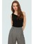 Fitted Tek Omuz Bluz Esnek Örme Crop Boy Modern Stil Premium Kalite Seçkin Malzeme 1