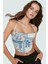 Çok Polyester Crop Bluz Degaje Yaka Ince Askılı Yazlık Tasarım Modern Stil 2