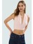 Vücuda Oturan Crop Bluz Boyundan Bağlamalı Örme Kumaş Modern Stil Premium Kalite 1