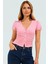 Fitted Vücuda Oturan Pamuklu Bluz V Yaka Düğmeli Kısa Kollu Yazlık Modern Stil Trend Tasarım 1