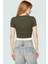 Çıtçıtlı Kısa Bluz Polyester Kaşkorse Örme Günlük Stil Rahat Kullanım Şık Görünüm 3