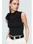 Kolsuz Örme Bluz Dik Yaka Regular Kalıp Polyester Karışımlı Yazlık Premium Kalite Modern Stil 1