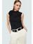 Kolsuz Örme Bluz Dik Yaka Regular Kalıp Polyester Karışımlı Yazlık Premium Kalite Modern Stil 2