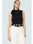 Kolsuz Örme Bluz Dik Yaka Regular Kalıp Polyester Karışımlı Yazlık Premium Kalite Modern Stil 3