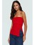Yandan Fermuarlı Krep Örme Straplez Bluz Premium Kalite Modern Stil 2
