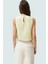 Regular Kalıp Polyester Crop Bluz Bisiklet Yaka Aerobin Dokuma Yazlık Yüksek Kalite 3