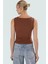 Kadın Kolsuz Örme Bluz Kayık Yaka Fitted Kalıp Rahat Günlük Stil ve Şık Modern 3