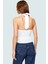 Crop Bluz Örme Boyundan Bağlamalı Rahat Günlük Stil Mükemmel Uyum Premium Kalite 4