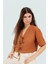 Yazlık Kadın Bluz V Yaka Regular Kalıp Terrycotton Crop Truvakar Kol Premium Kalite 2