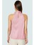 Kadın Yazlık Bluz Halter Yaka Pilise Dokuma Regular Kalıp Polyester Kumaş 4