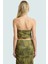 Fitted Halter Yaka Tül Bluz Crop Polyester Yazlık Dayanıklı Malzeme Özel Tasarım 4