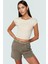 Kadın Kolsuz Örme Bluz Renk Basic Fitted Crop Bisiklet Yaka Konforlu Kesim Özel Tasarım 2
