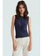 Fitted Kolsuz Bluz Viskoz Kumaş Büzgü Detay Crop Boy Şık Görünüm Modern Stil 2