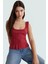 Yazlık Crop Bluz Renk 100 Pamuk Kaşkorse Örme Havuz Yaka Rahat Günlük Dayanıklı Malzeme 1