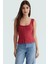 Yazlık Crop Bluz Renk 100 Pamuk Kaşkorse Örme Havuz Yaka Rahat Günlük Dayanıklı Malzeme 2