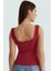 Yazlık Crop Bluz Renk 100 Pamuk Kaşkorse Örme Havuz Yaka Rahat Günlük Dayanıklı Malzeme 3