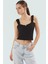 Yazlık Kadın Bluz Crop Örme Pamuklu Likralı Penye Havuz Yaka Premium Kalite Trend Tasarım 1