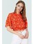 Çok Çiçekli Desenli Şifon Bluz Kadın Yazlık Kısa Kol Şık Görünüm Yüksek Kalite 2