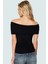 Vücuda Oturan Kısa Kollu Bluz Polyester Karışımlı Yazlık Konforlu Kesim 3
