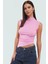 Dik Yaka Fitted Örme Bluz Regular Boy Asimetrik Kesim Mükemmel Uyum Özel Tasarım 2
