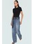 Rahat Esnek Crop Bluz Polyester Elastan Sandy Dokuma Yazlık Trend Tasarım Modern Stil 1