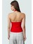 Rahat ve Şık Scuba Krep Crop Bluz Halter Yaka Polyester Karışımı Özenle Seçilmiş 3