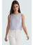 Regular Kalıp Polyester Crop Bluz Bisiklet Yaka Aerobin Dokuma Yazlık Yüksek Kalite 2