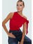 Rahat ve Şık Örme Bluz Regular Boy Fitted Kalıp Polyester Elastan Karışımı Özel Tasarım 1