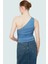 Fitted Tek Omuz Bluz Esnek Örme Crop Boy Modern Stil Premium Kalite Seçkin Malzeme 3