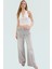 Vücuda Oturan Boyundan Bağlamalı Crop Bluz Polyester Elastan Sandy Dokuma Yüksek Kalite 1