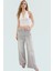 Vücuda Oturan Boyundan Bağlamalı Crop Bluz Polyester Elastan Sandy Dokuma Yüksek Kalite 2
