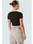 Çıtçıtlı Kısa Bluz Polyester Kaşkorse Örme Günlük Stil Rahat Kullanım Şık Görünüm 3