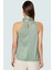 Kadın Yazlık Bluz Halter Yaka Pilise Dokuma Regular Kalıp Polyester Kumaş 4
