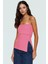 Yandan Fermuarlı Krep Örme Straplez Bluz Premium Kalite Modern Stil 2