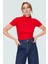 Kısa Kollu Fitted Bluz Polyester Pamuk Karışımı Dik Yaka Casual Tarz Dayanıklı Malzeme 1